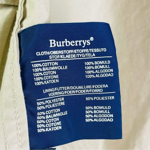 Vintage Burberrys of London Tan Trench Coat - Size XL. - Picture 12 of 14